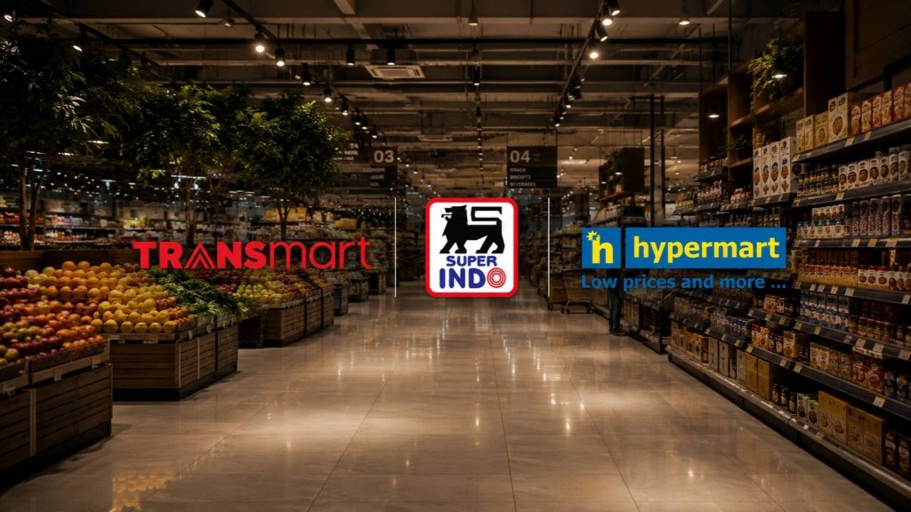 Brand Supermarkets & Hypermarkets dengan Eksposur Media Terkuat di Indonesia: Transmart, Superindo, dan Hypermart